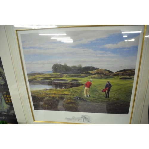 548 - Unframed Signed Print by Peter Munro - 'Gleneagles Scene'