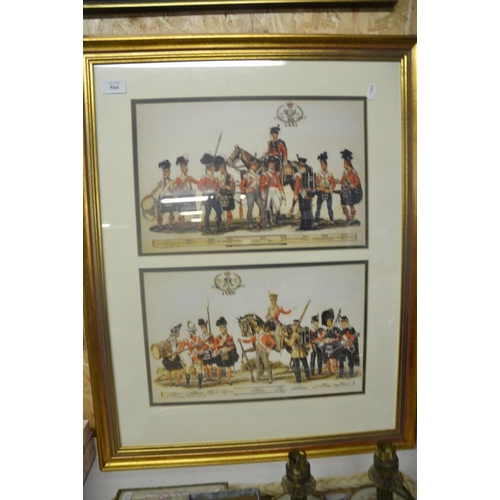 566 - Gilt Framed Military Print