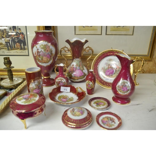 576 - Assorted Limoges China