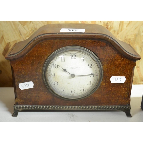 586 - Mahogany Mantel Clock Of Whytock & Sons Dundee