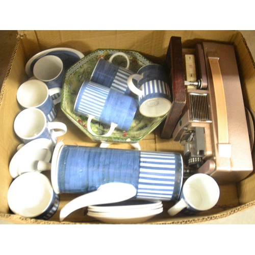 641 - Box - Vintage Coffee Set & Projector