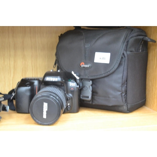 648 - Nikon Camera, Lens & Bag