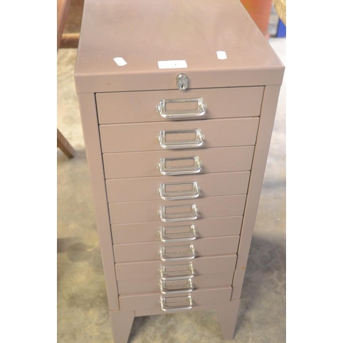 74 - 10 Drawer Filing Cabinet