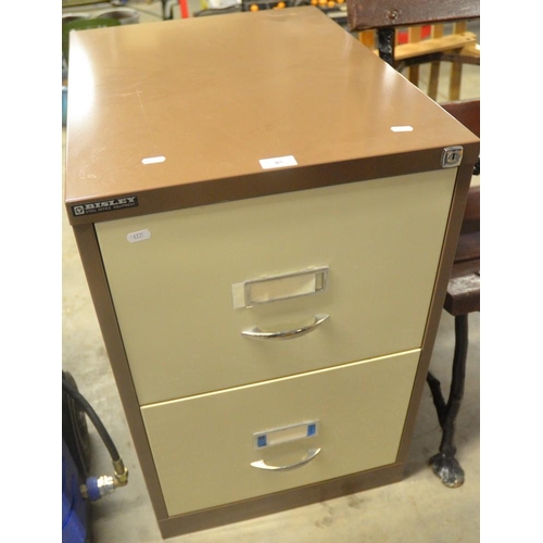 85 - Metal 2 Drawer Filing Cabinet