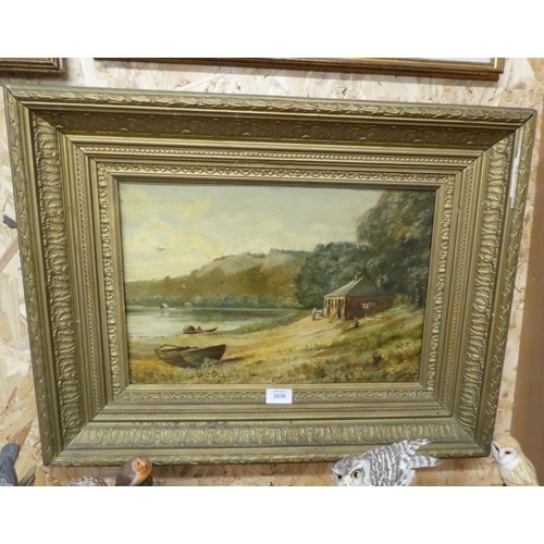 1030 - Late Victorian Framed Oil Painting by Thomas Hutchison Peddie signed & dated lower right 1894 - Fish... 