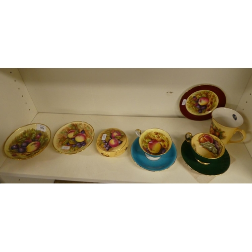 1056 - Seven Pieces of Aynsley Orchard Decorated China.