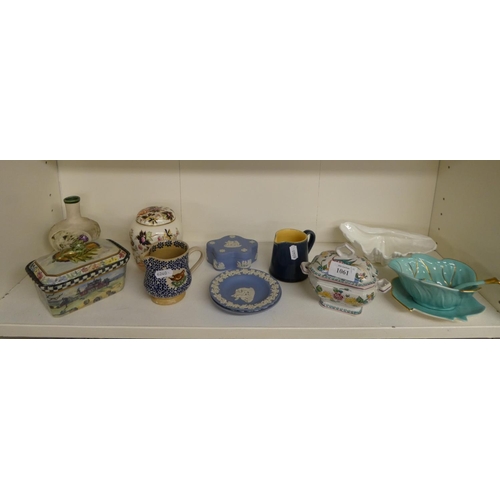 1061 - Assorted China - Ginger Jar, Trinket Box etc.