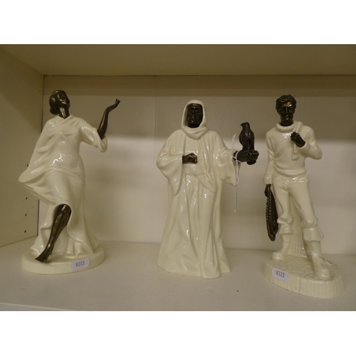 1072 - Three Minton Bone China Figures.