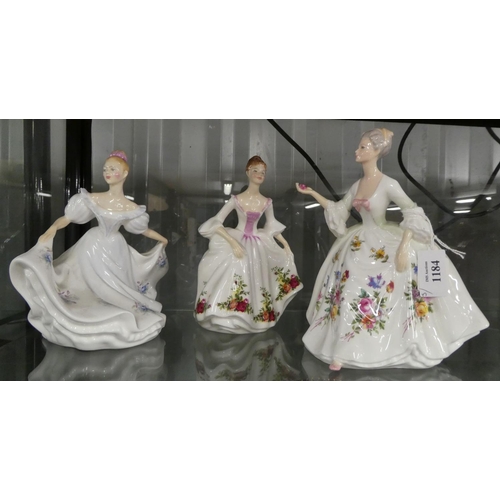 1184 - Three Doulton Figures - 