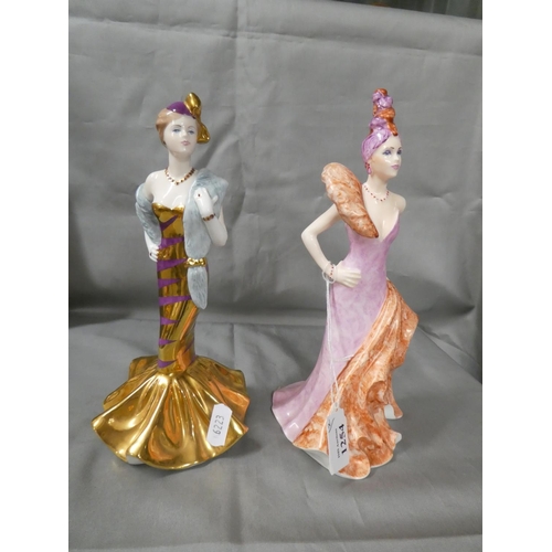 1254 - Two Coalport Bone China Figurines 