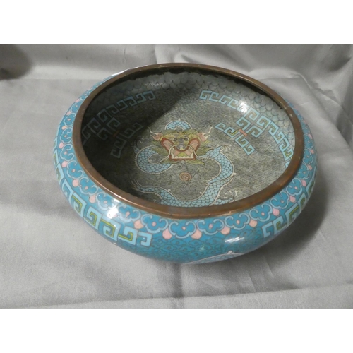 1272 - Chinese Cloisonne Shallow Bowl.