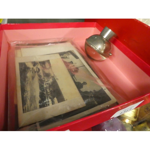 1313 - Box - Antique & Vintage Photographs (military, Cabinet etc) & Magnifying Lens attachment.