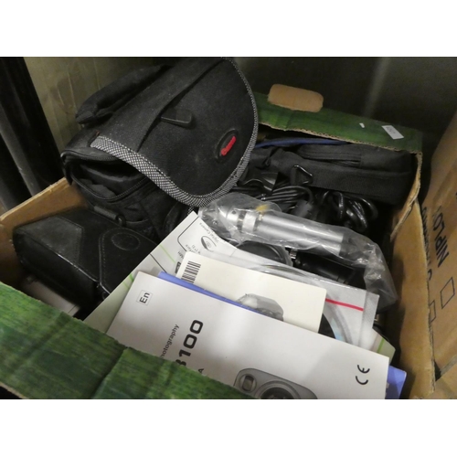 1316 - Box of Camera Equipment, Digital Camera, Tripod etc etc.