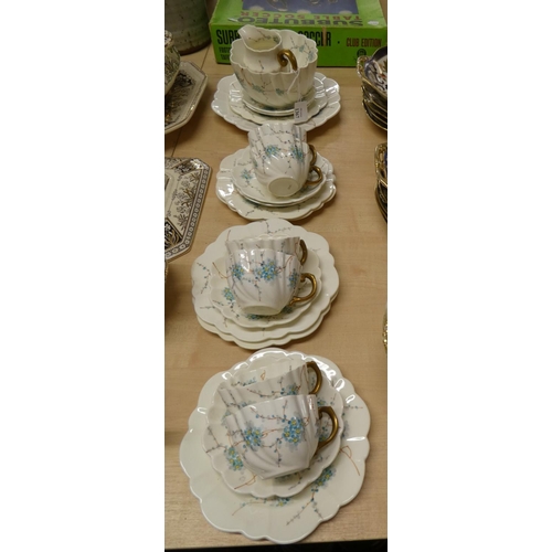 1367 - Floral & Gilt China Tea Set.