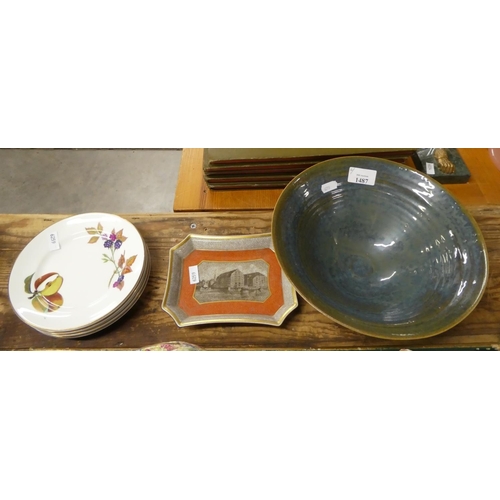 1487 - Assorted Pottery Bowls & Plates.