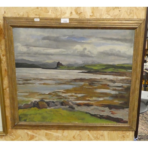 1555 - Framed Oil Painting - Highland Landscape, signed Dolly Robertson 1937, 59 x 49cm.