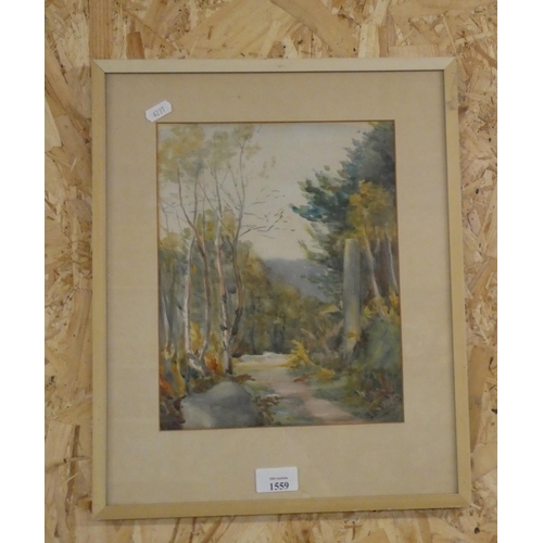 1559 - Framed Watercolour - Entitled 