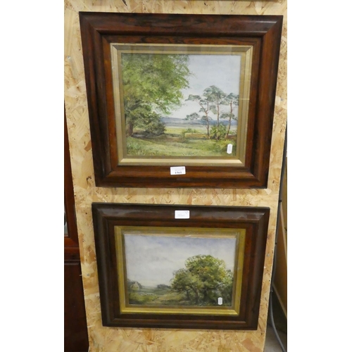 1561 - Pair of Framed Watercolours - Landscapes 28 x 24cm.