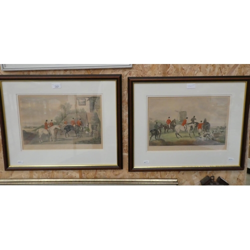 1567 - Pair of Victorian Fox Hunting Prints - approx 36 x 23cm.