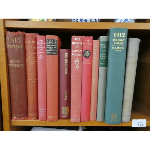 1594 - Collection of Waterloo Related Books.