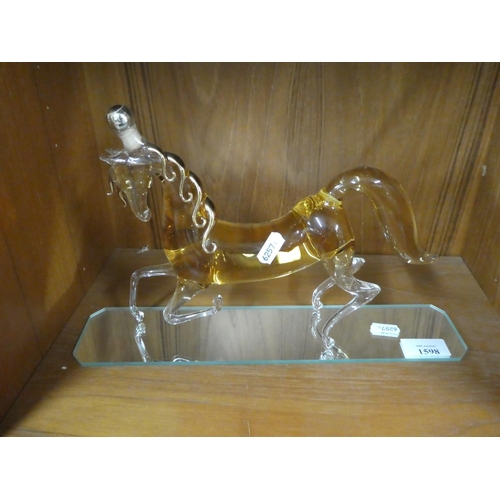 1598 - Horse Shaped Sprits Decanter (full).