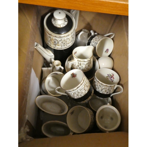 1609 - Box - Coffee Set, Crested China etc.