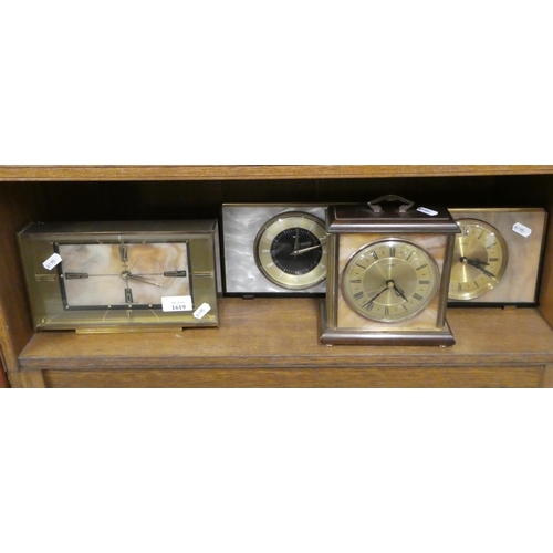 1619 - Four Vintage Mantel Clocks.