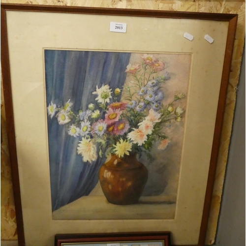 2013 - Framed Still Life - Vase of Flowers, Signed N. Witherow, approx 36 x 50cm.