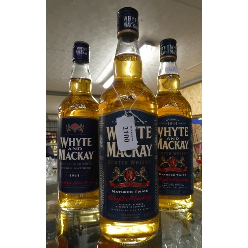 2100 - Three Bottles - Whyte & Mackay Scotch Whisky.