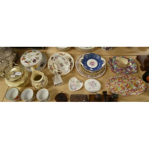 2177 - Large Collection of Assorted Pottery Plates, Jugs, Biscuit Barrel etc.