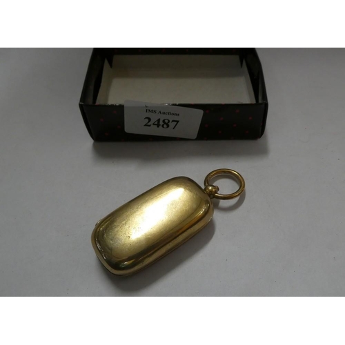 2487 - 18ct Gold Plated Double Sovereign Case