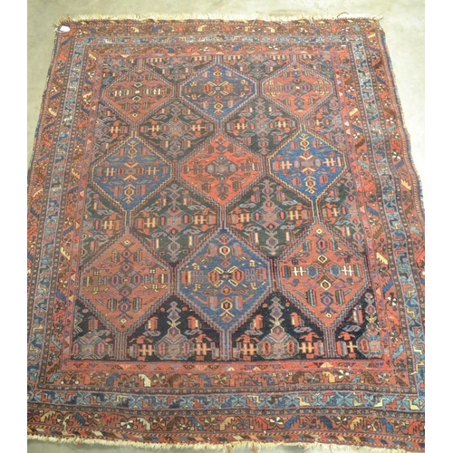 2501 - Antique Afshar Wool Rug 163 x 134cm.