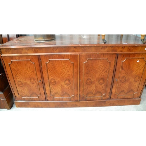 3016 - Yew 4 Door Sideboard