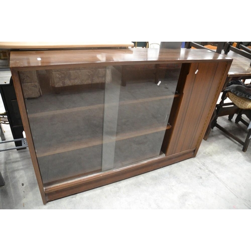 3056 - Mahogany Glass Front Bookcase