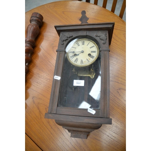 3067 - Mahogany Wall Clock