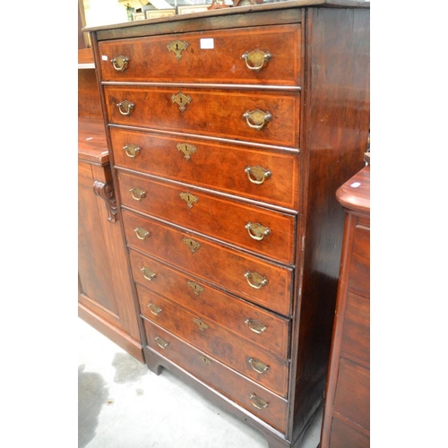 3098 - Muirhead Moffat Of Glasgow Antique Walnut 8 Drawer Chest