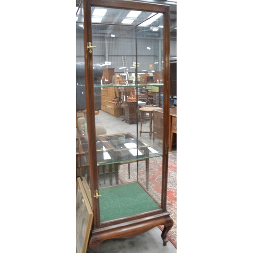 3206 - Mahogany Glass Display Cabinet