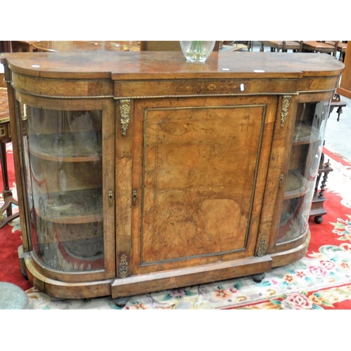 3489 - Victorian Mahogany Inlaid Credenza