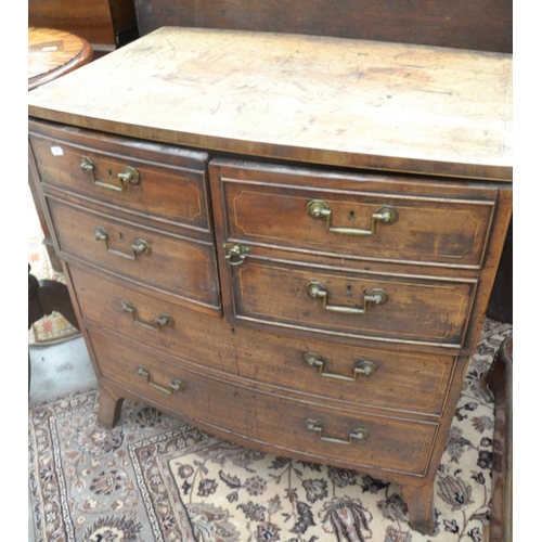 3496 - Mahogany Cabinet With Faux Drawer Front, Containing 3 Sliding Drawers and 2 Hidden Lift Out Drawers ... 