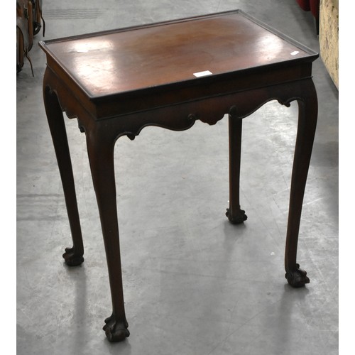 3123 - Mahogany Ball & Claw Foot Centre Table