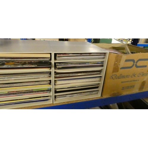 192 - 3 Boxes - Assorted LP Records & Singles