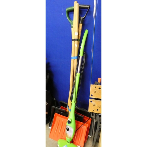 22 - 4 Snow Shovels & Steam Mop