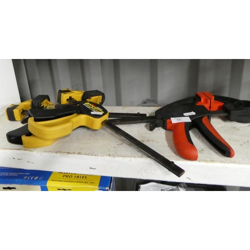 26 - 3 Quickgrip Bar Clamps