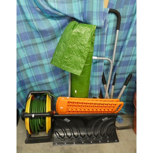 8 - Hose Reel & Assorted Tools