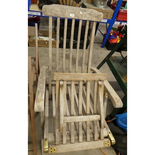 88 - Hardwood Folding Sun Lounger