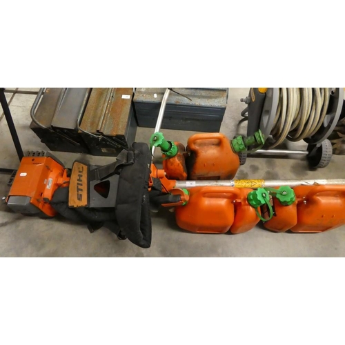 98 - Petrol Strimmer With Petrol Cans