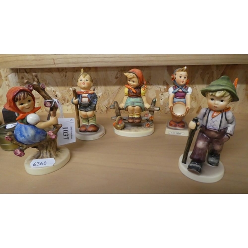 1037 - Five Hummel Figures.