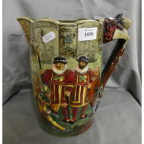 1050 - Large Doulton Tower of London Jug after Noakes, no 358/500.