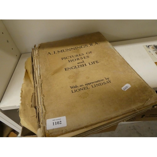 1102 - 1927 Edition A J Munnings R.A. Pictures of Horses & English Life.