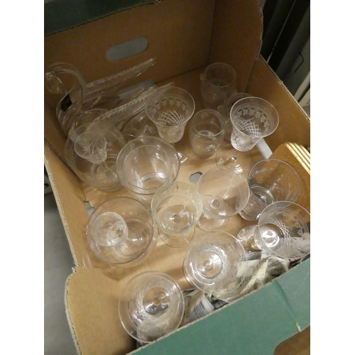 1309 - Box - Assorted Glassware.